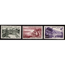 1959 Frankrig - AFA 1242-44 - Turisme suppleringsværdier - Komplet sæt - Postfrisk.